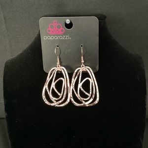 Gold hook earrings